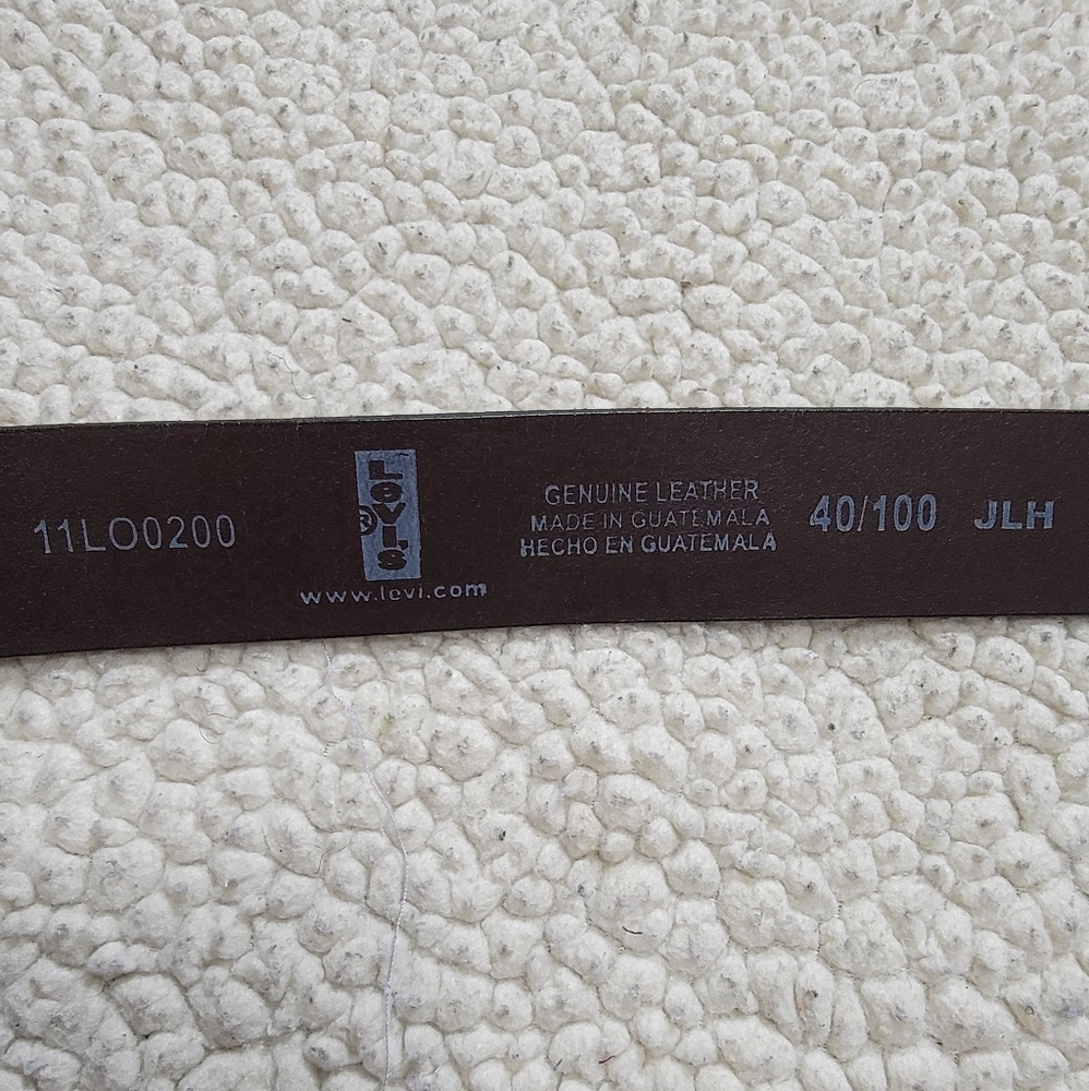 Levis Jean Brown Leather Belt - Picture 3 of 7